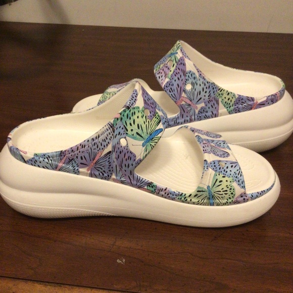 CROCS ICONIC COMFORT SLIDE SZ 10 - Picture 5 of 9